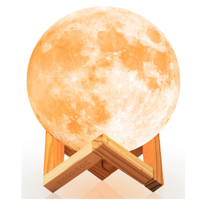 

Настольный светильник-ночник Луна Лунный Свет 16 цветов 3D MOON LAMP Touch Control 15 см (7289)