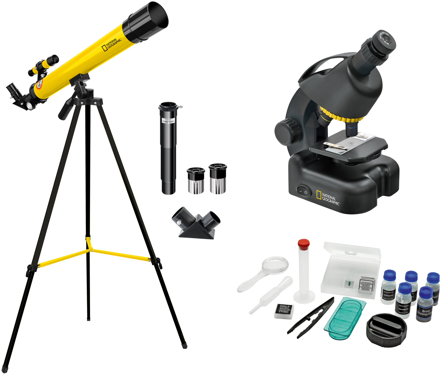 

Микроскоп National Geographic Junior 40x-640x + Телескоп 50/600 (927790)