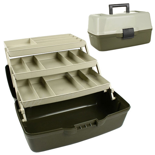 

Ящик кейс рыболовный для снастей Stenson AQT-1703 36x21.5x19.5см 3 яруса