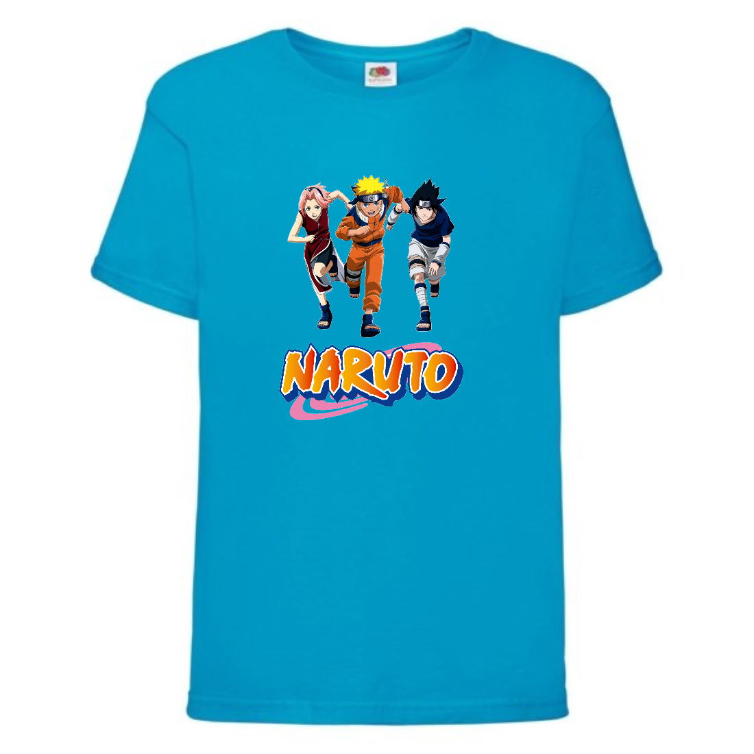 

Футболка детская Наруто 041 (Naruto) голубая (NAR lblu 041) 116 см