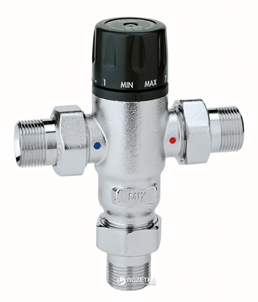 

Смеситель-термостат антиизвестковый CALEFFI 3/4" с настройкой (521500)