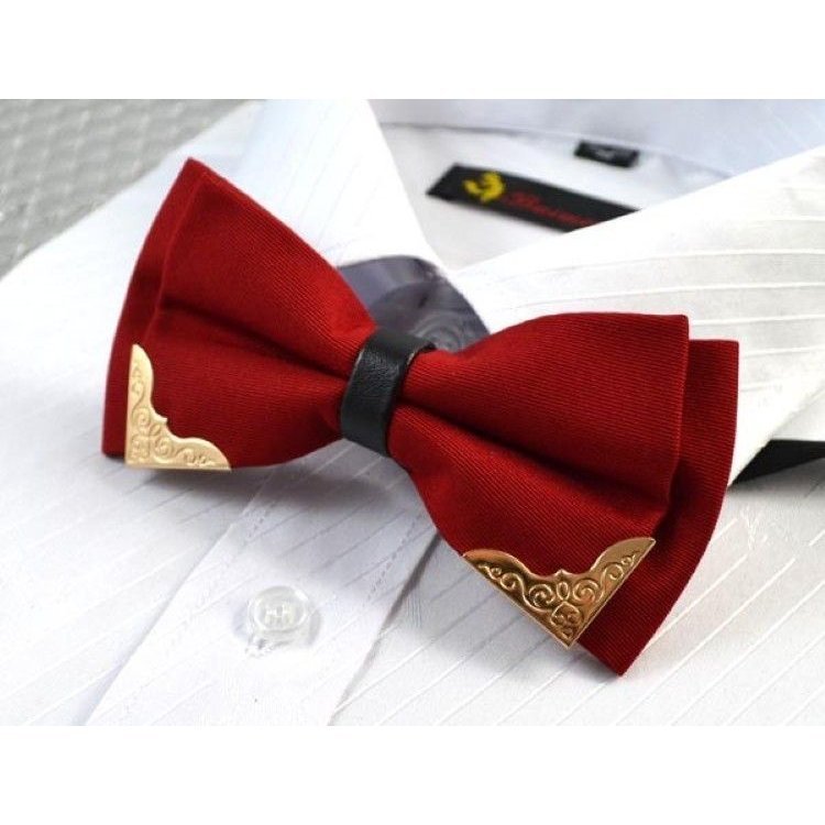 

Галстук бабочка Handmade 12,5 см Бордовый