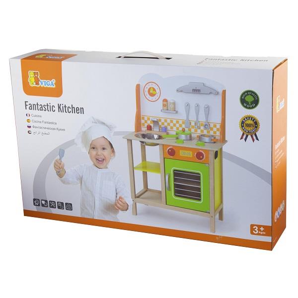 

Детский набор Фантастическая кухня Viga Toys 81х60х30 см (det0001743) Разноцветный