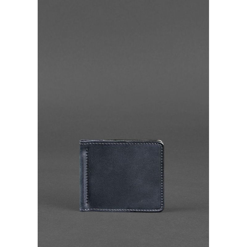 

Портмоне кожаное мужское BlankNote 11x9,5 см Синий