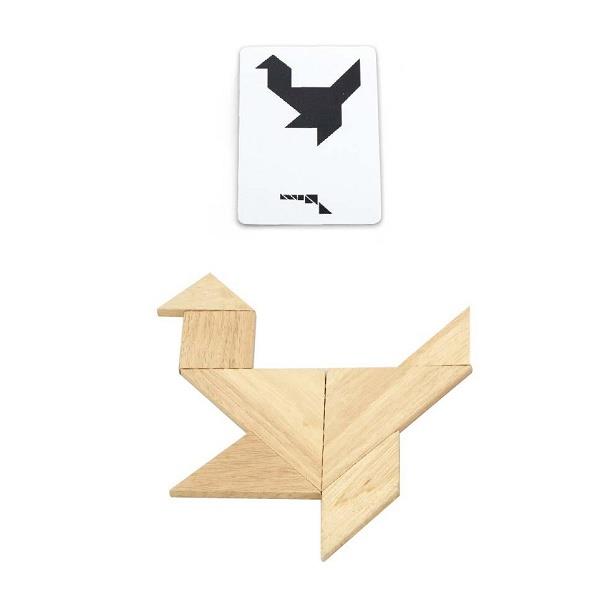 

Развивающая игрушка Танграм Viga Toys 20х26,5х2 см (igr0000712) Бежевый