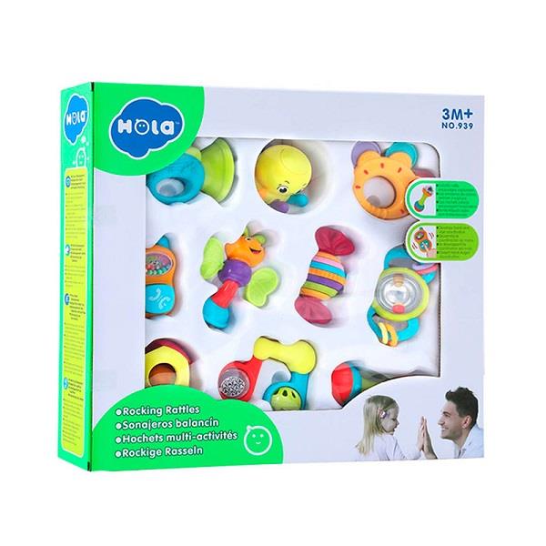 

Набор погремушек 10 штук Hola Toys 9,5х48х43,5 см (igr0000735) Разноцветный