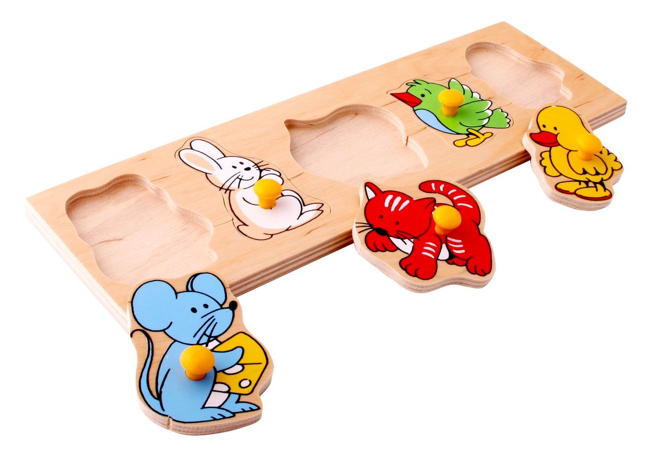 

Рамкавкладыши Детеныши 5 деталей Lam Toys 29х10х0,9 см (det0001364) Разноцветный