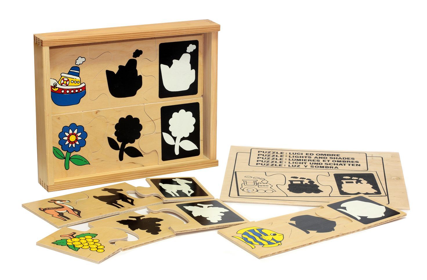 

Пазл Свет и тень 30 деталей Lam Toys 8,2х9,6х0,6 см (det0001327) Разноцветный
