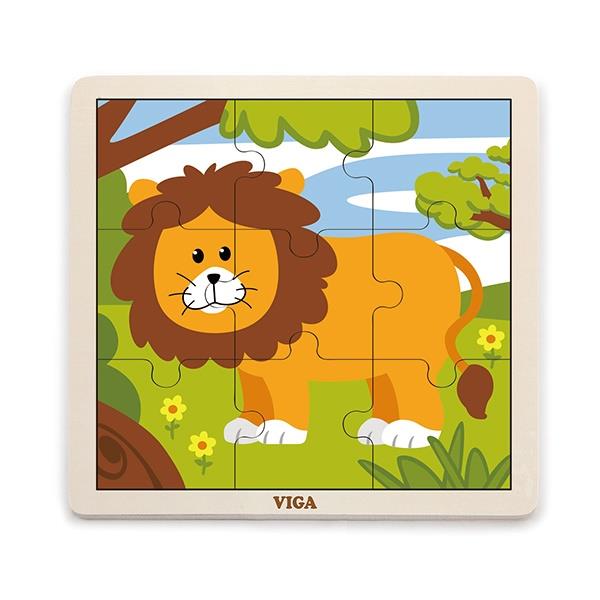 

Пазл Лев Viga Toys 22,5х22,5х1 см (det0001145) Разноцветный