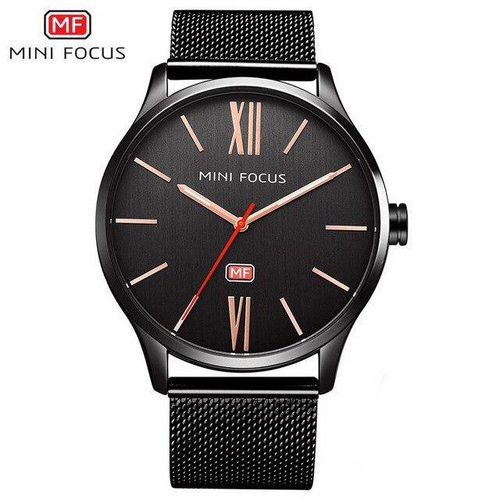 

Наручные часы мужские Mini Focus 43 мм Черный