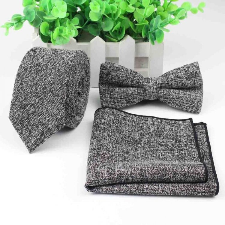 

Мужской набор (галстук,платок,бабочка) Handmade 6х148 см