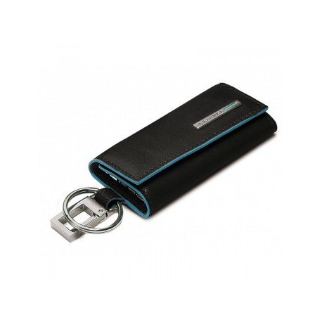 

Ключница Piquadro Blue Square на 4 ключа черный