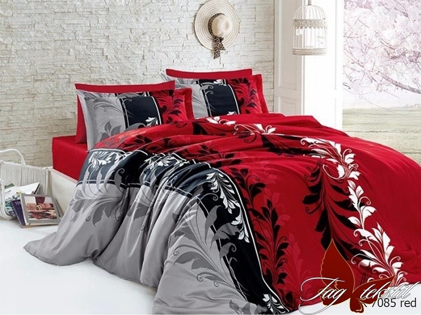 

Комплект постельного белья R7085red ТМ TAG 200х220 см