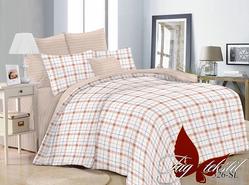 

Комплект постельного белья с компаньоном SL326 ТМ TAG 200x215 см