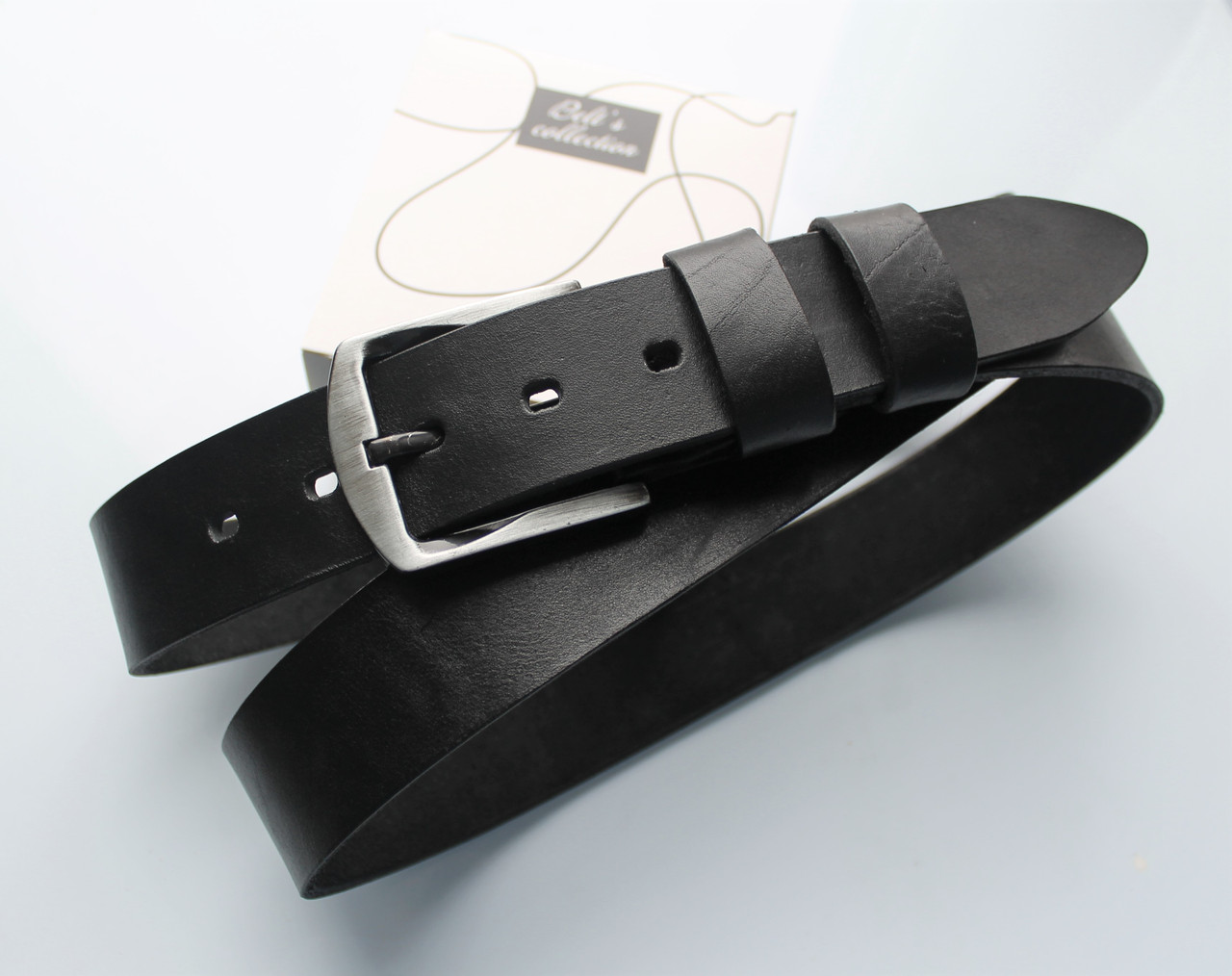 

Ремень мужской LeathART 130х3,8 см Черный