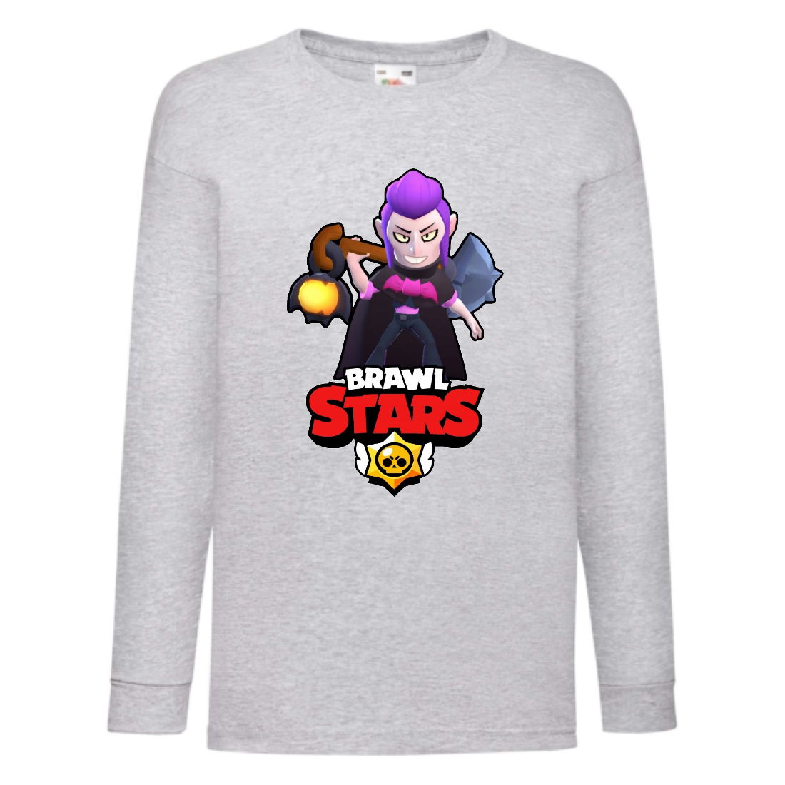 

Лонгслив реглан Бравл Старс Мортис (Brawl Stars) серая (BRST gr 5) 140 см