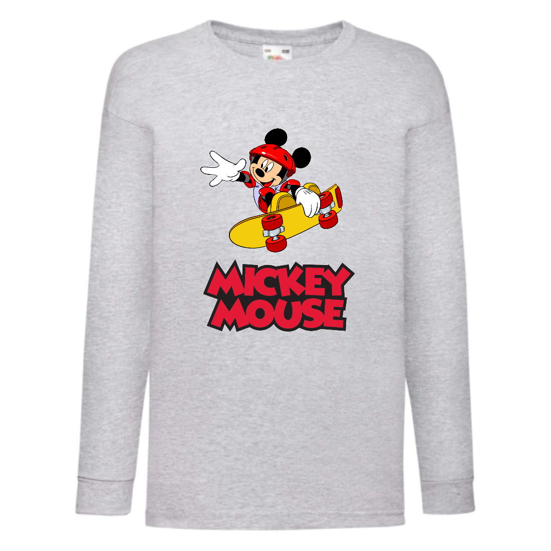 

Лонгслив реглан Микки Маус 006 (Mickey Mouse) серый (MMS gr 006) 140 см