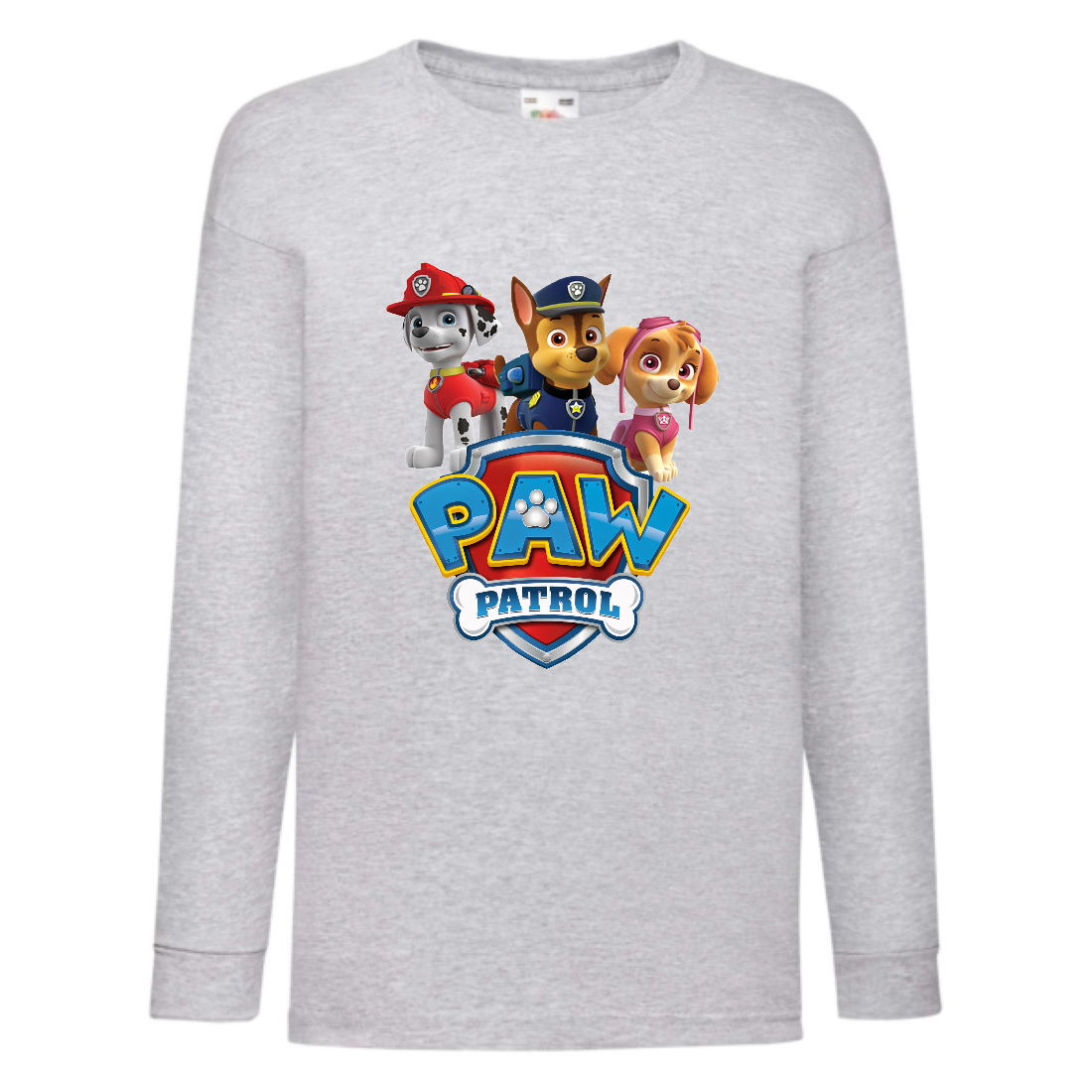 

Лонгслив реглан Щенячий патруль 10 (Paw Patrol) серый (PWP gr 001) 116 см