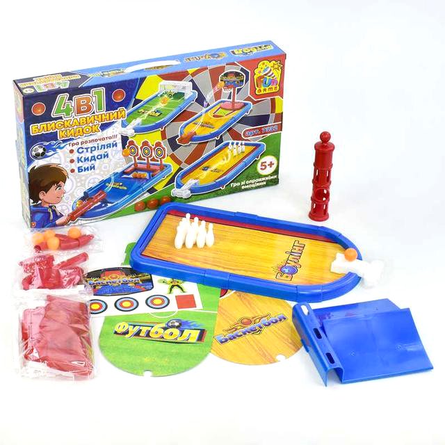 

Настольная игра Fun Game Блестящий бросок 4 в 1 (7332)