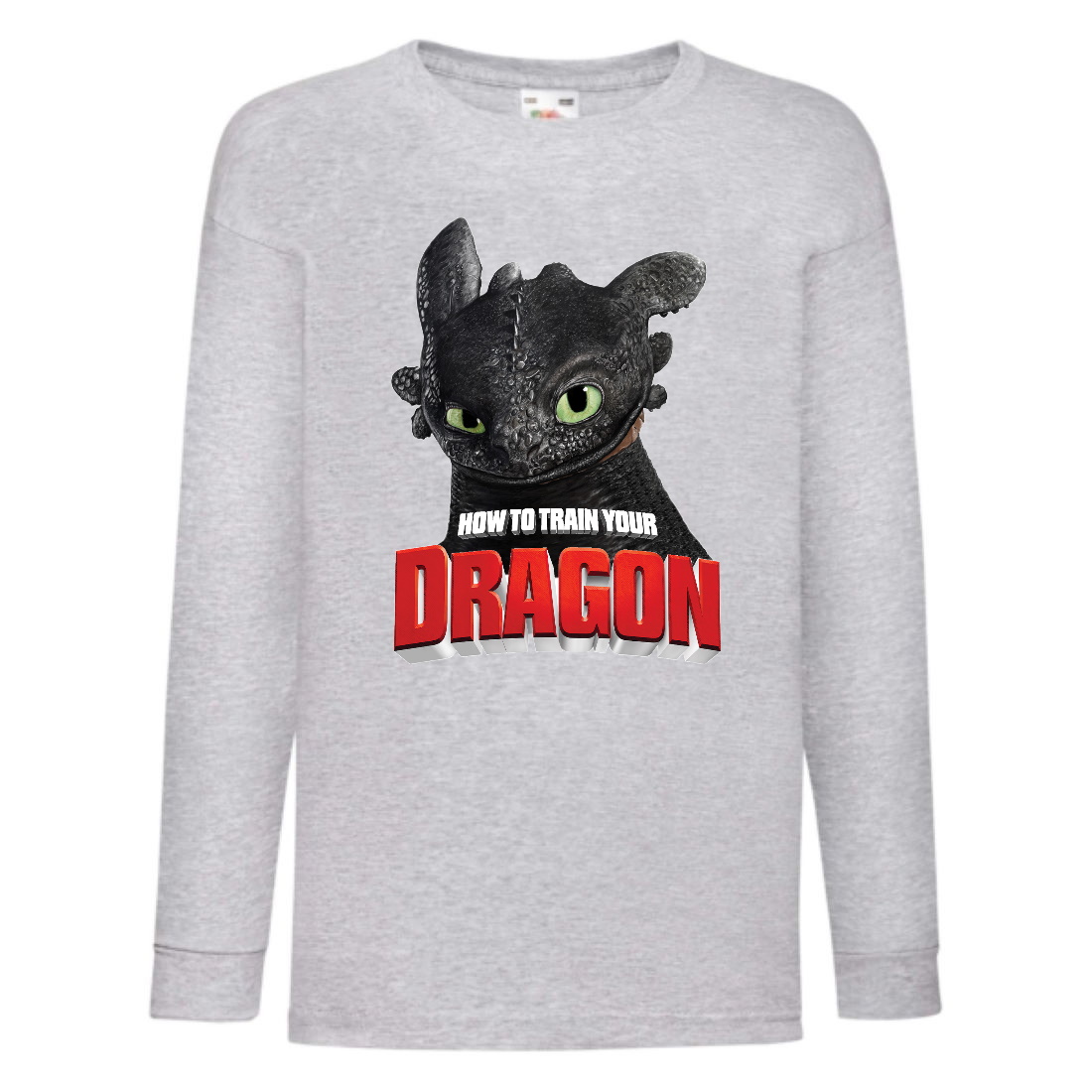 

Лонгслив реглан Как приручить дракона (How to train your dragon) серый (TRD gr 01) 152 см