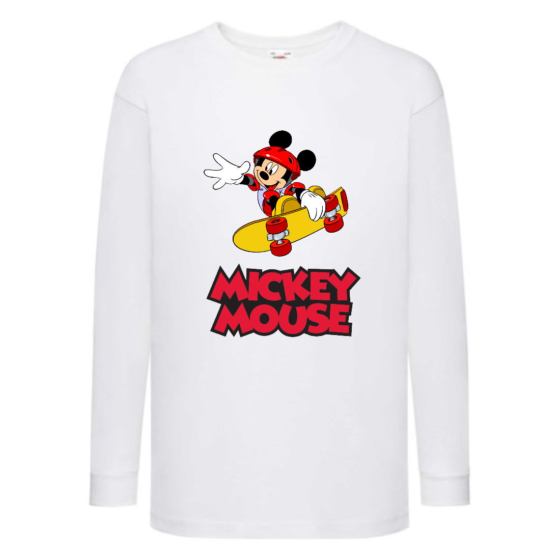 

Лонгслив реглан Микки Маус 006 (Mickey Mouse) белый (MMS wh 006) 116 см