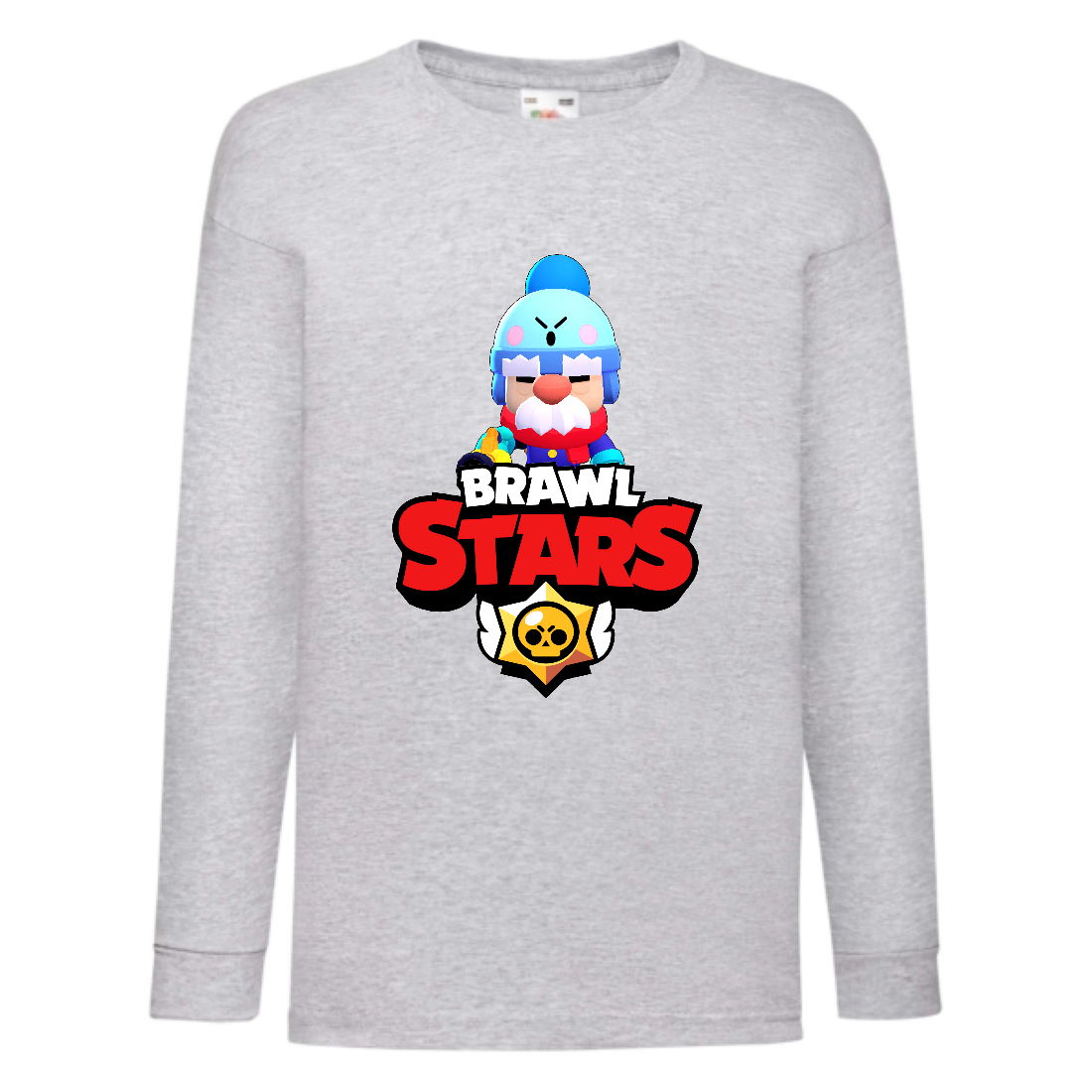 

Лонгслив реглан Бравл Старс Геил (Brawl Stars) серая (BRST gr 09) 116 см