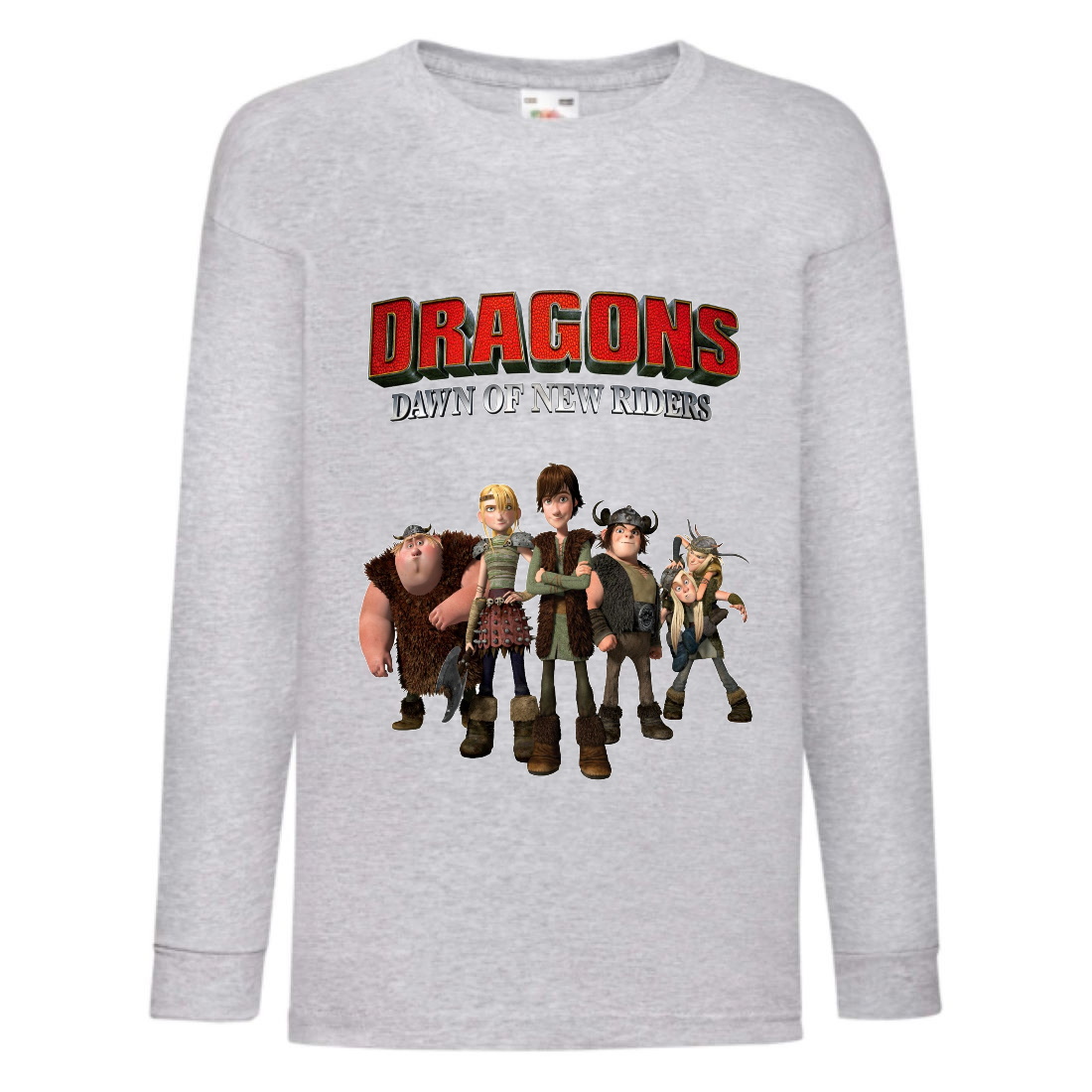 

Лонгслив реглан Как приручить дракона 2 (How to train your dragon) серый (TRD gr 02) 140 см