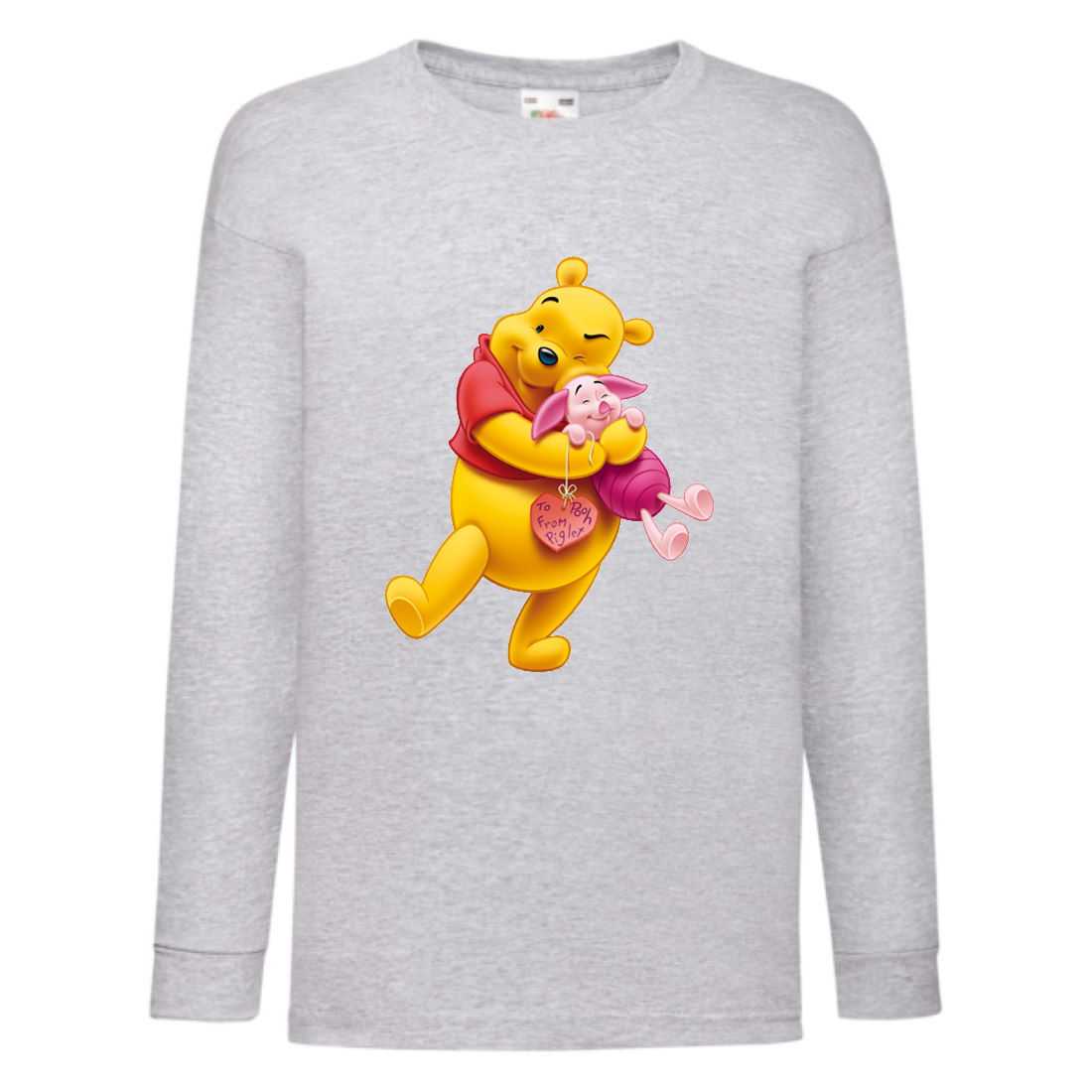 

Лонгслив реглан Винни Пух 007 (Winnie Pooh) серый (WP gr 007) 116 см
