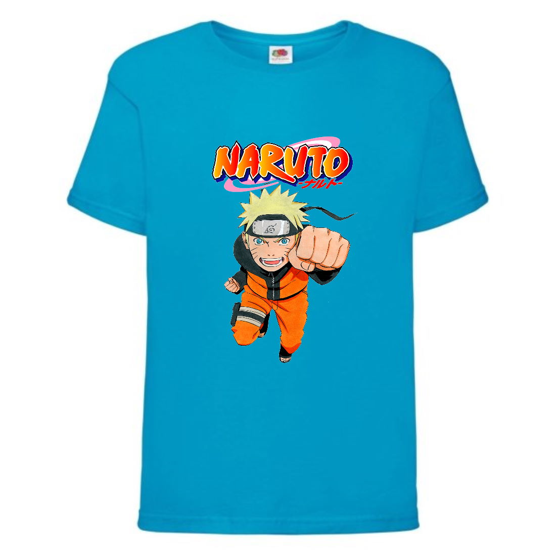 

Футболка детская Наруто 007 (Naruto) голубая (NAR lblu 007) 116 см