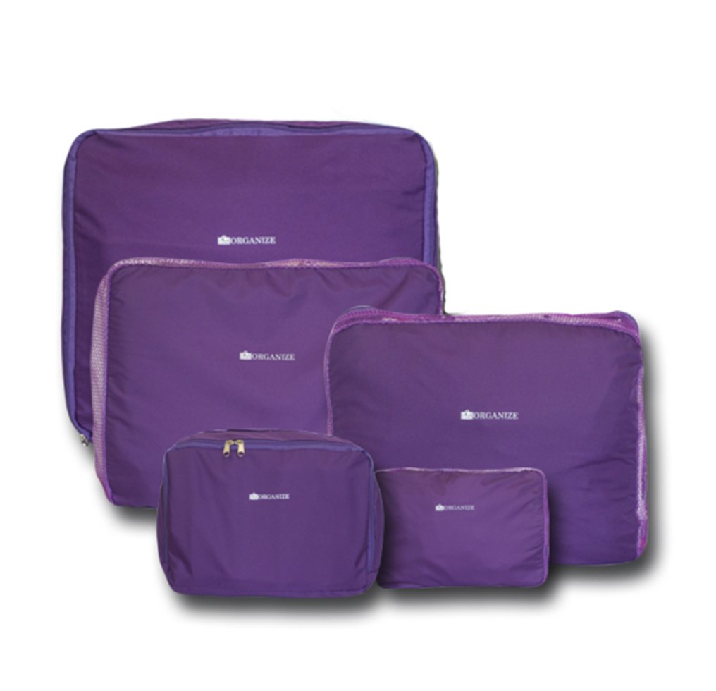 

Дорожный органайзер (сумочки в чемодан) 5 шт (C002) ORGANIZE 37х30х14 см Фиолетовый 000075584