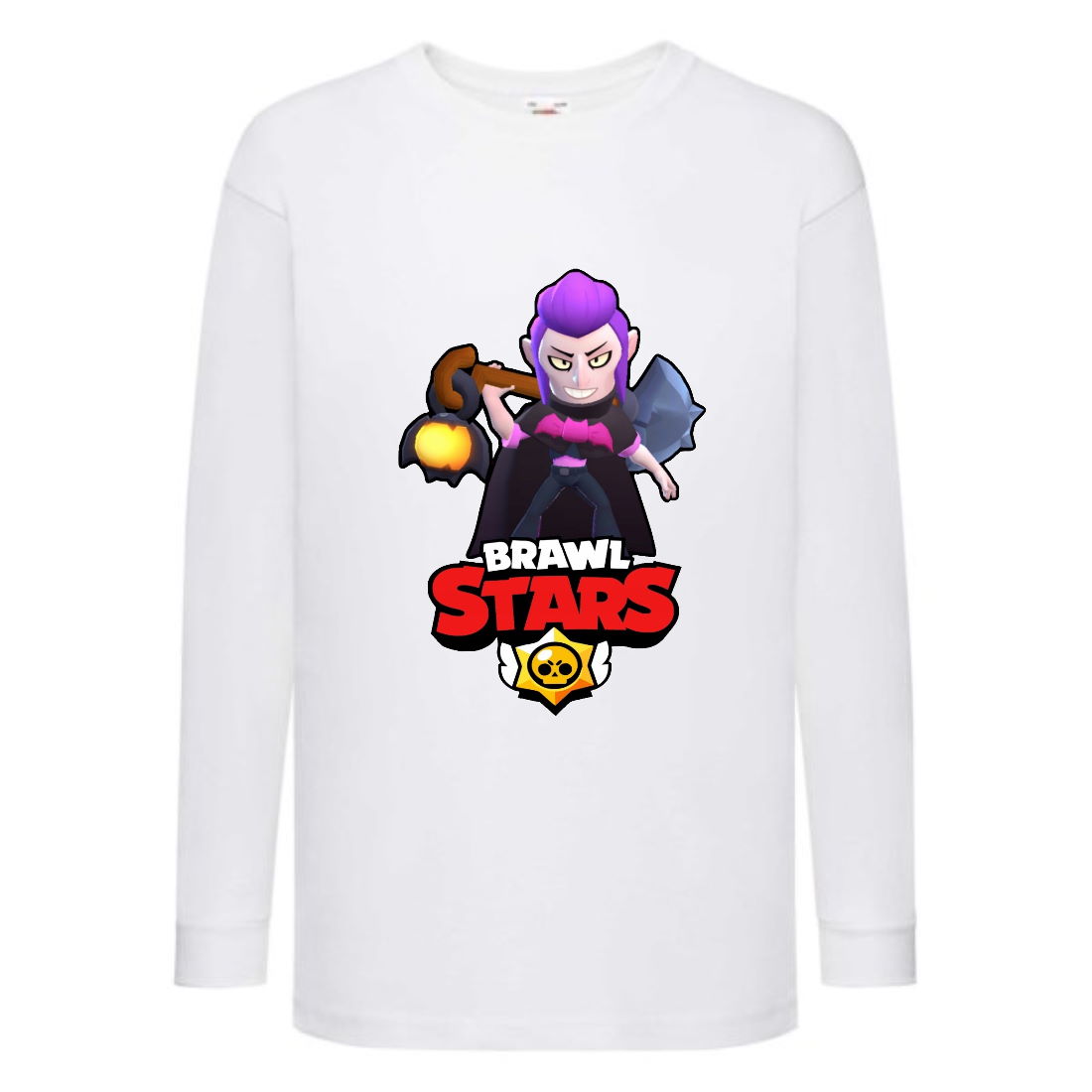 

Лонгслив реглан Бравл Старс Мортис (Brawl Stars) белая (BRST wh 5) 104 см