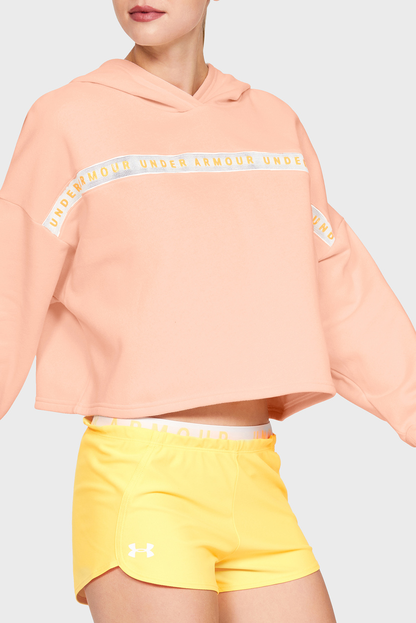 

Женское персиковое худи UA TAPED FLEECE HOODIE Under Armour M 1328947-805