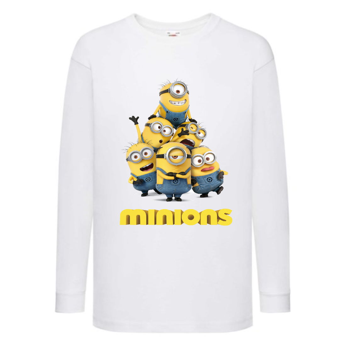 

Лонгслив реглан Миньоны 02 (Minions) белый (MS wh 02) 152 см