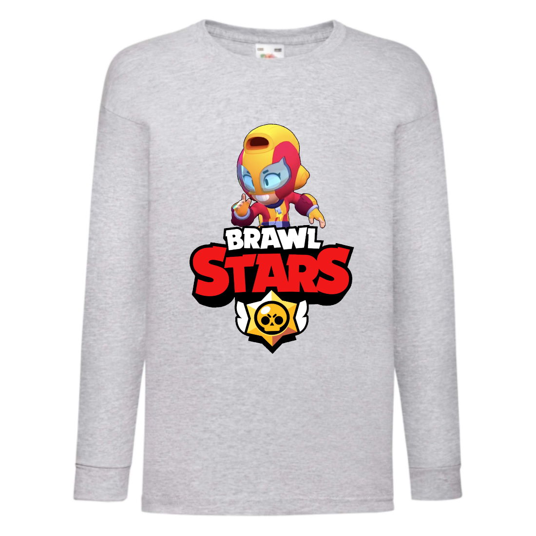 

Лонгслив реглан Бравл Старс Макс (Brawl Stars) серая (BRST gr 4) 152 см