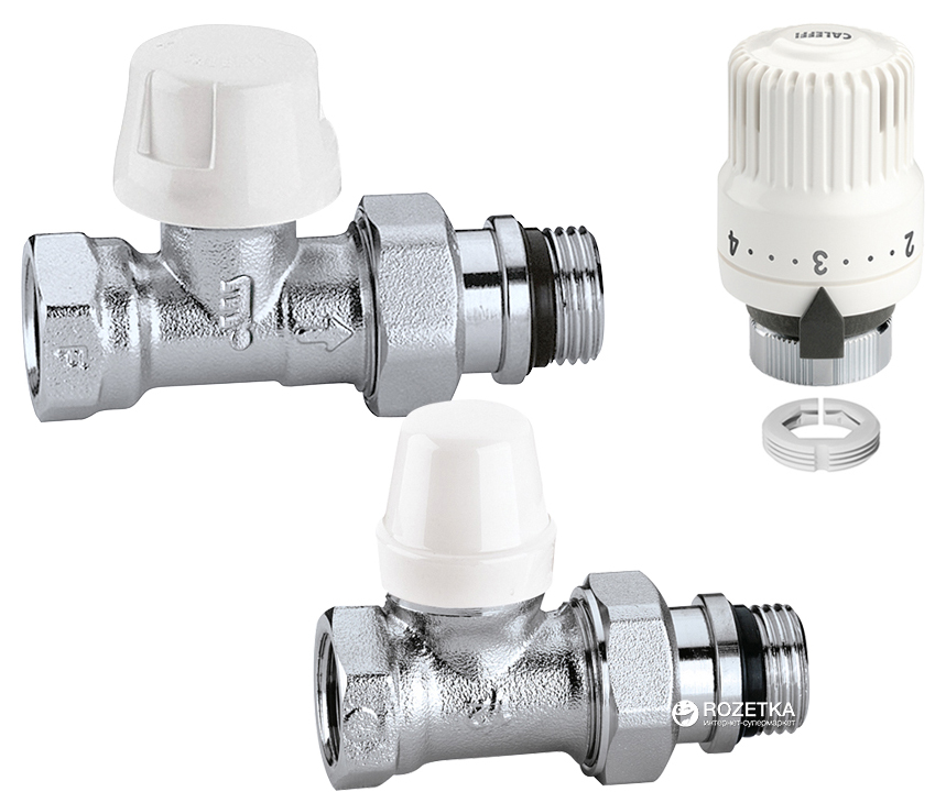 

Комплект кранов CALEFFI 1/2" прямой (4221402)