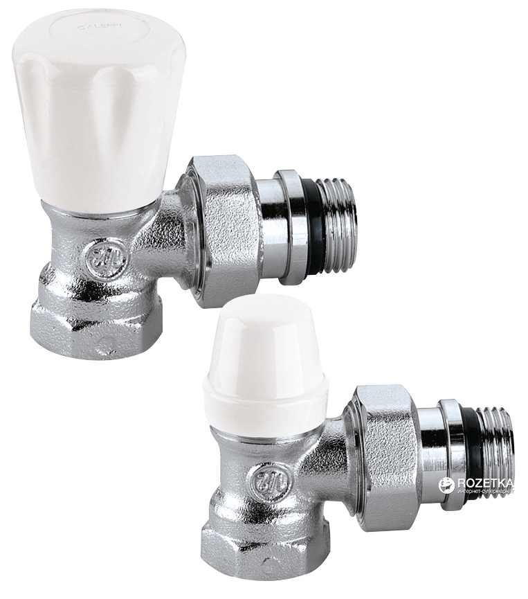 

Комплект кранов радиаторных CALEFFI 1/2" угловой (411431)
