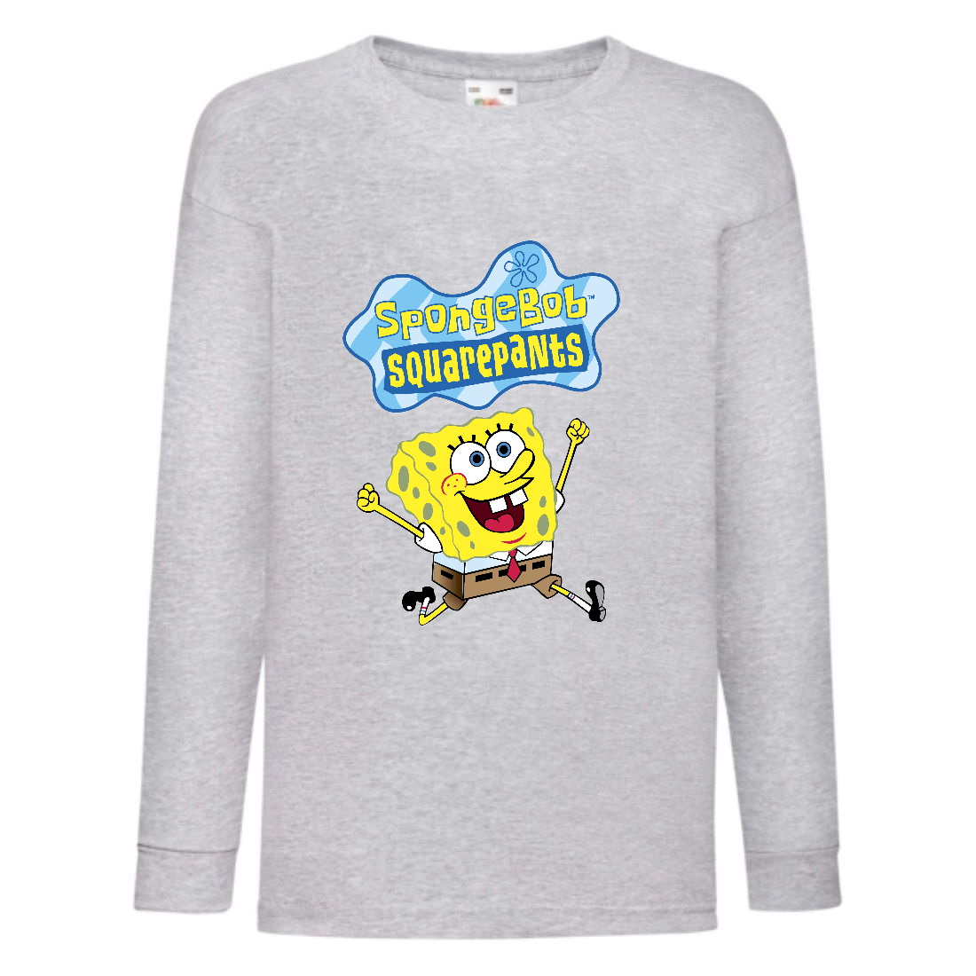 

Лонгслив реглан Спанч Боб 3 (Sponge Bob) серый (SB gr 03) 140 см