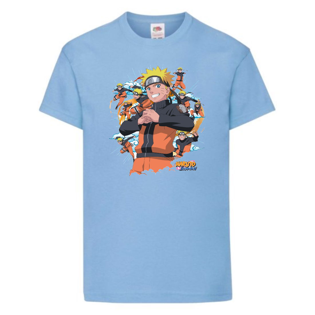 

Футболка детская Наруто 055 (Naruto) светлоголубая (NAR llbl 055) 116 см
