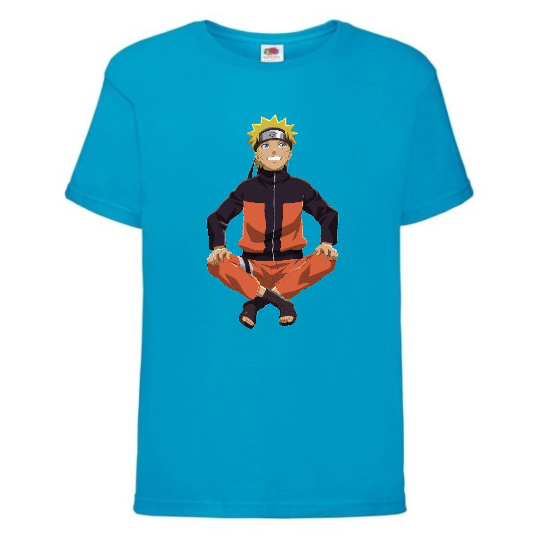 

Футболка детская Наруто 033 (Naruto) голубая (NAR lblu 033) 116 см
