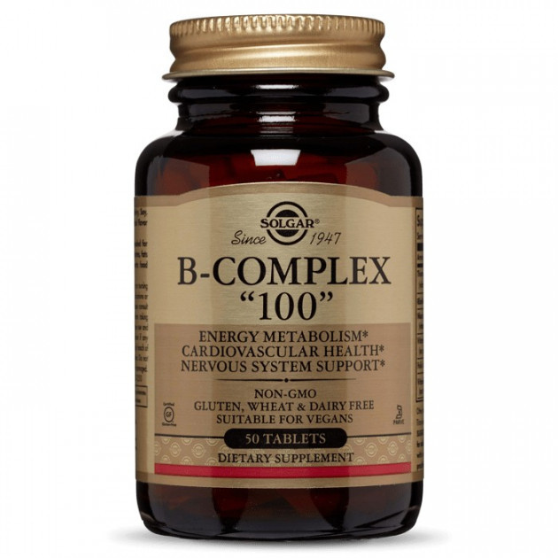 

Комплекс витаминов группы Б Solgar B-Complex 100 (50 tab)