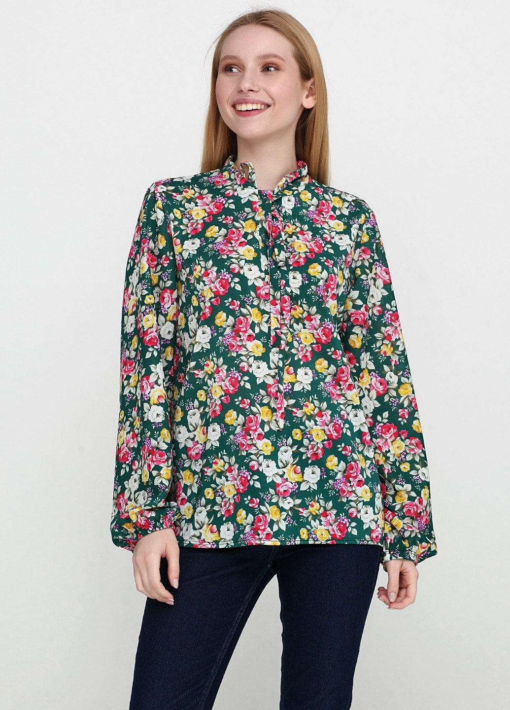 

Блузка My Shop S/ 00649 Зеленая, Блузка My Shop S/L 00649 Зеленая