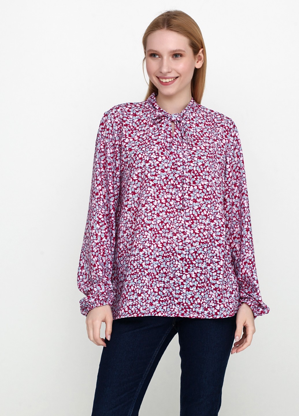 

Блузка My Shop S/ 00646 Бордовая, Блузка My Shop S/L 00646 Бордовая