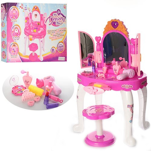 

Трюмо Limo Toy 16632C Стульчик, Фен, Муз, Свет, Аксессуары, 71-49-8 см