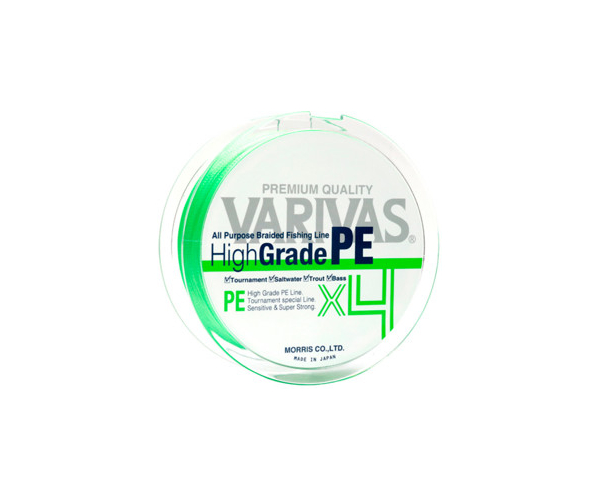 

Шнур Varivas High Grade PE X4 Flash Green 150m #1 (арт.123421356214)