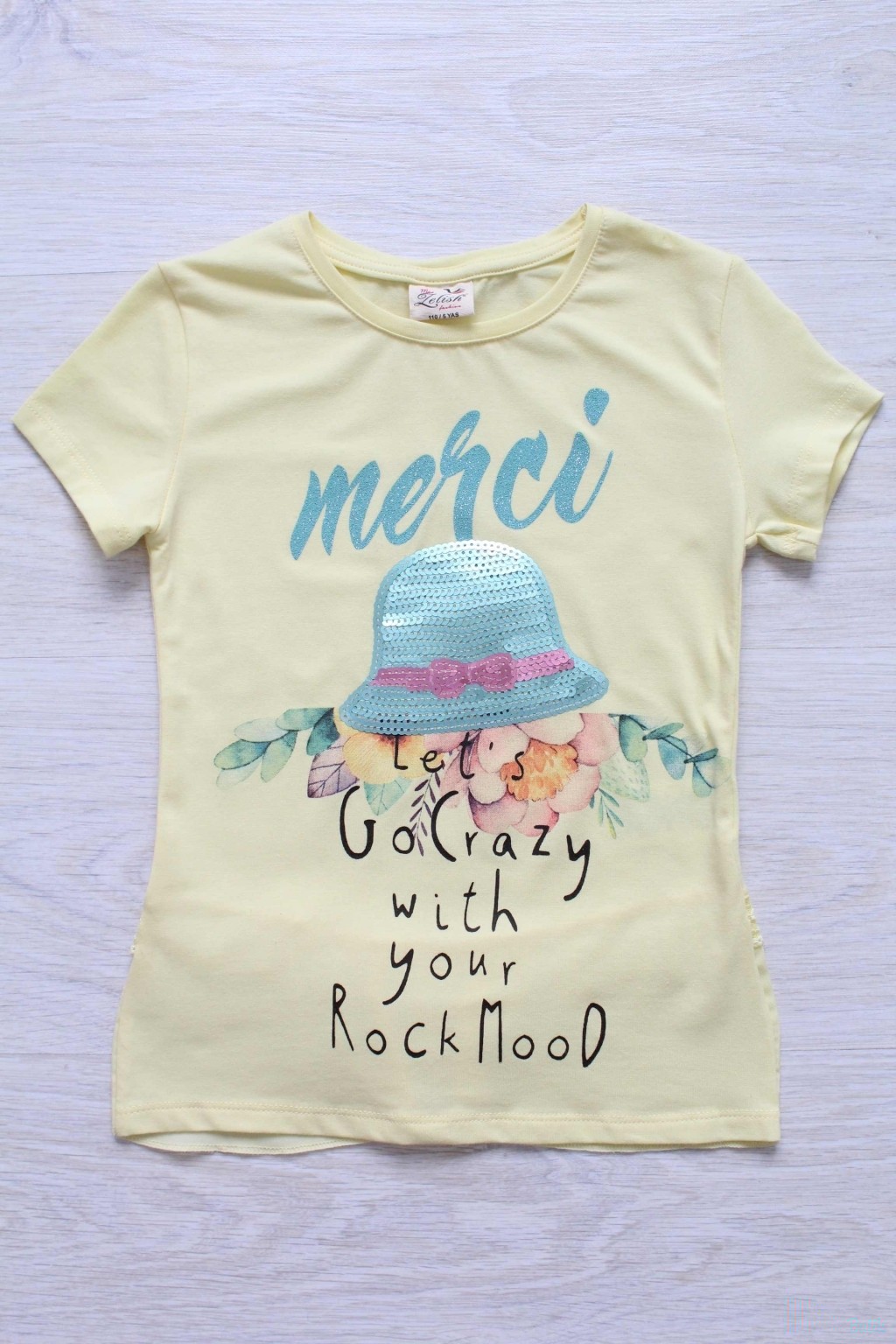 

Футболка Miss Zelish 116 см Желтый (2125000536231)