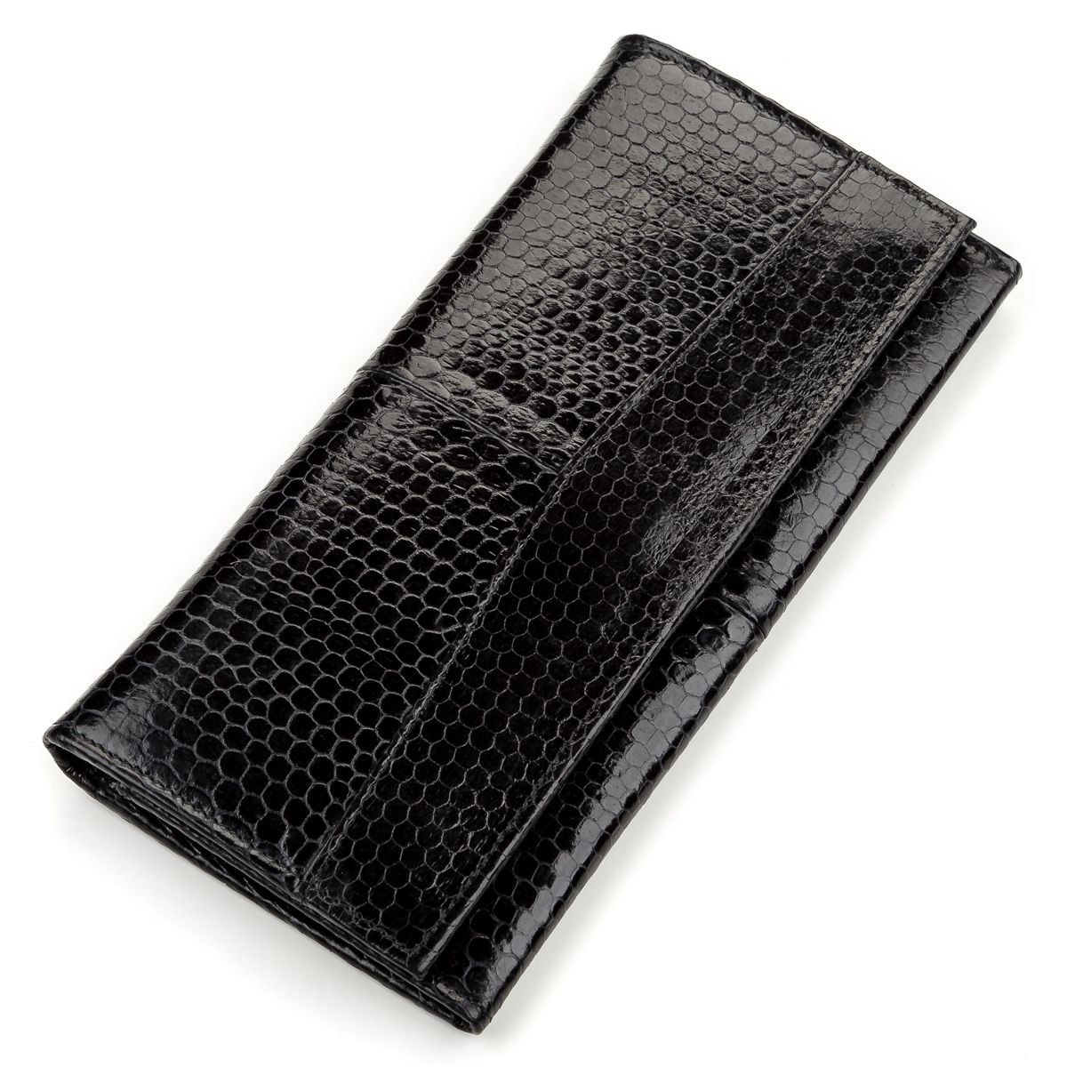 

Кошелёк SEA SNAKE LEATHER 18146 Кожа змеи Черный