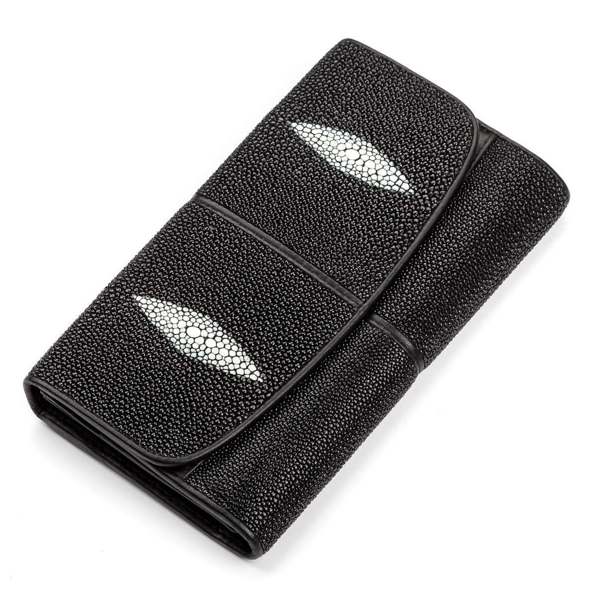 

Кошелёк STINGRAY LEATHER 18099 Кожа ската Черный