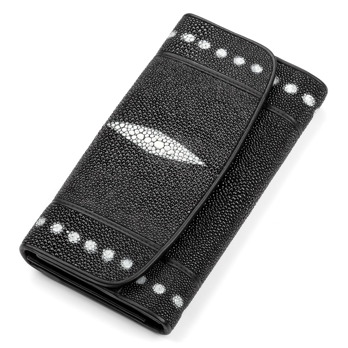 

Кошелёк STINGRAY LEATHER 18101 Кожа ската Черный
