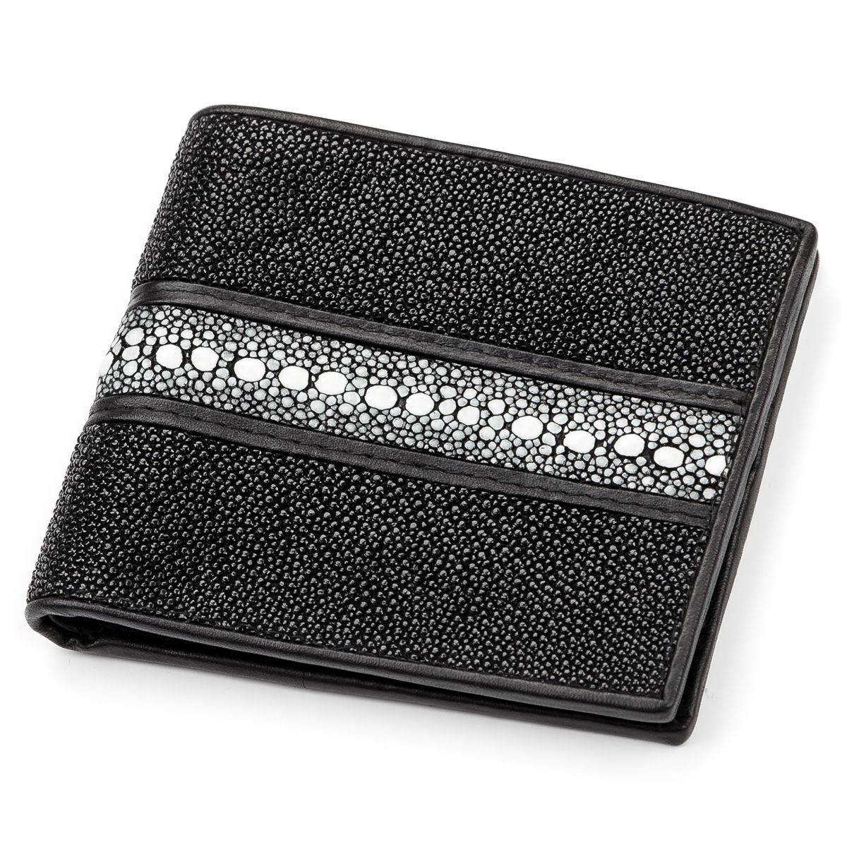 

Кошелёк STINGRAY LEATHER 18074 Кожа ската Черный