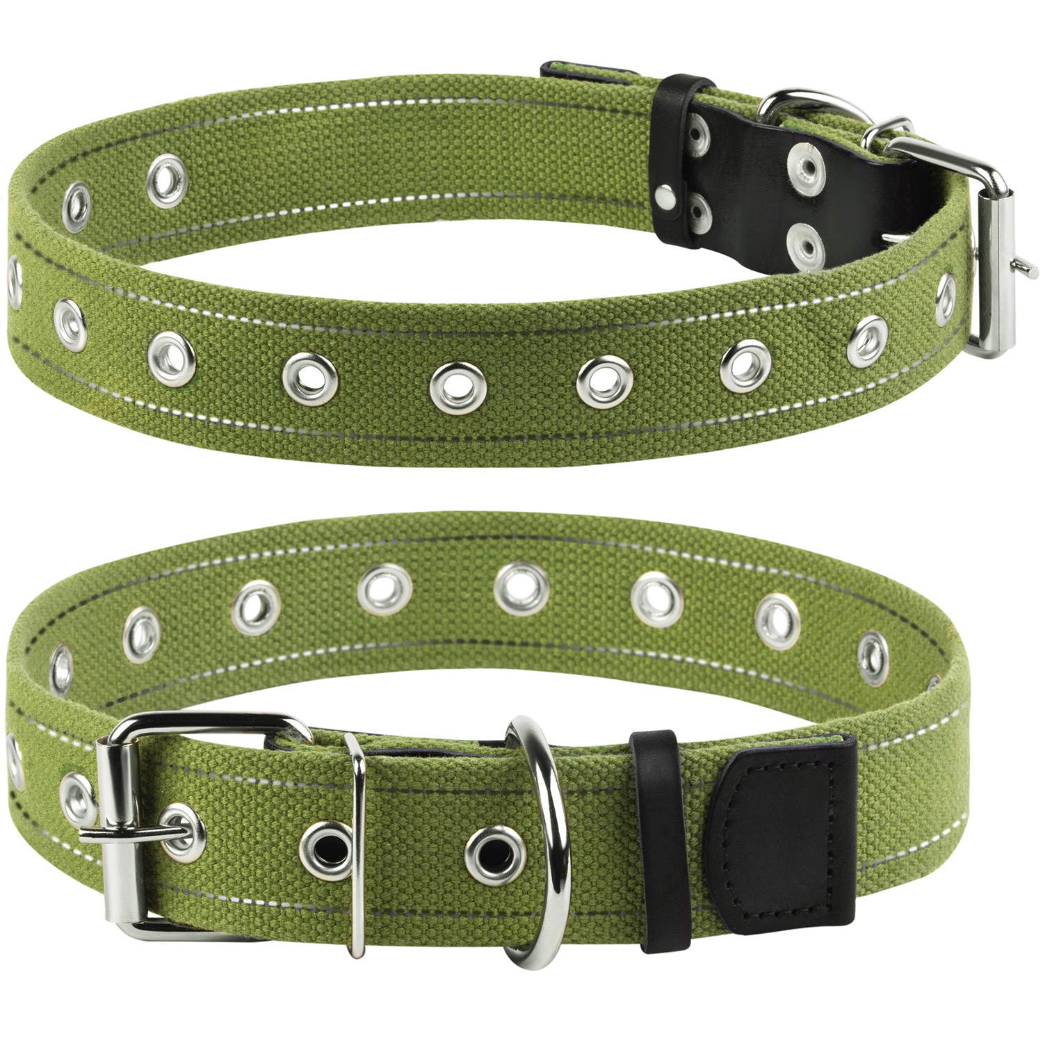 Брезентовый ошейник для собак Collar х/б тесьма безразмерный со ...